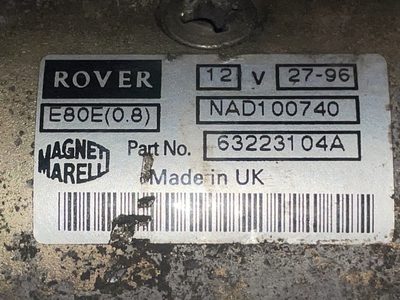 Motor arranque MG ROVER